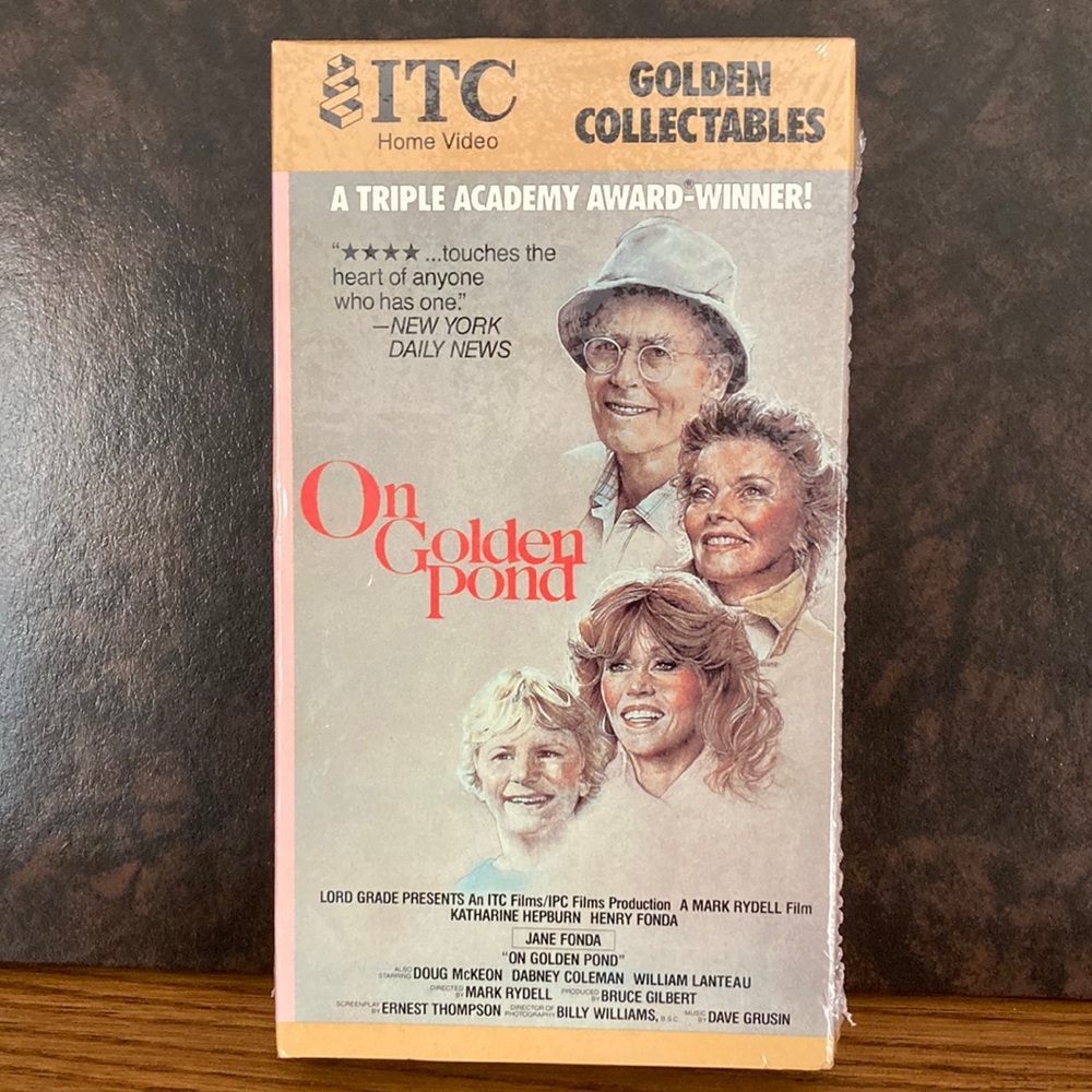 1988 ITC, On Golden Pond, Golden Collectibles, Sealed VCR